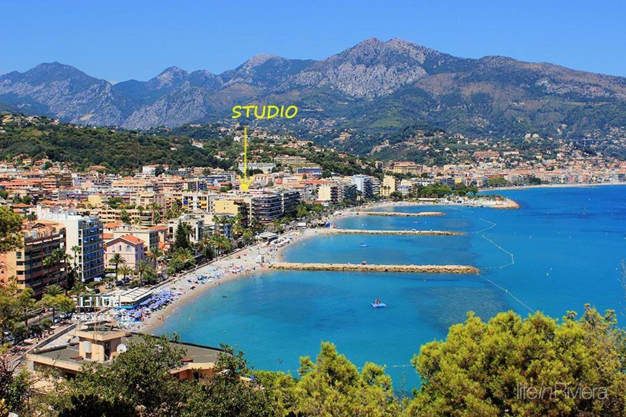Apartament Les Caroubiers Roquebrune-Cap-Martin Zewnętrze zdjęcie